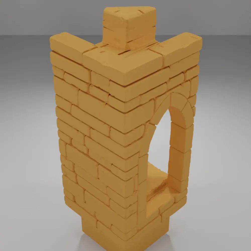 Tall Angle Arch Right - Ramparts & Ruins - Dungeon Blocks
