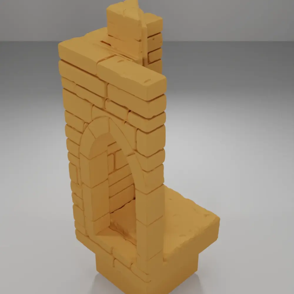 Tall Angle Arch Right - Ramparts & Ruins - Dungeon Blocks