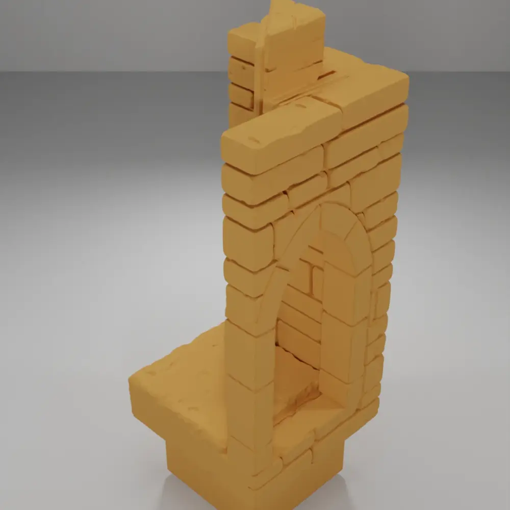 Tall Angle Arch Left - Ramparts & Ruins - Dungeon Blocks
