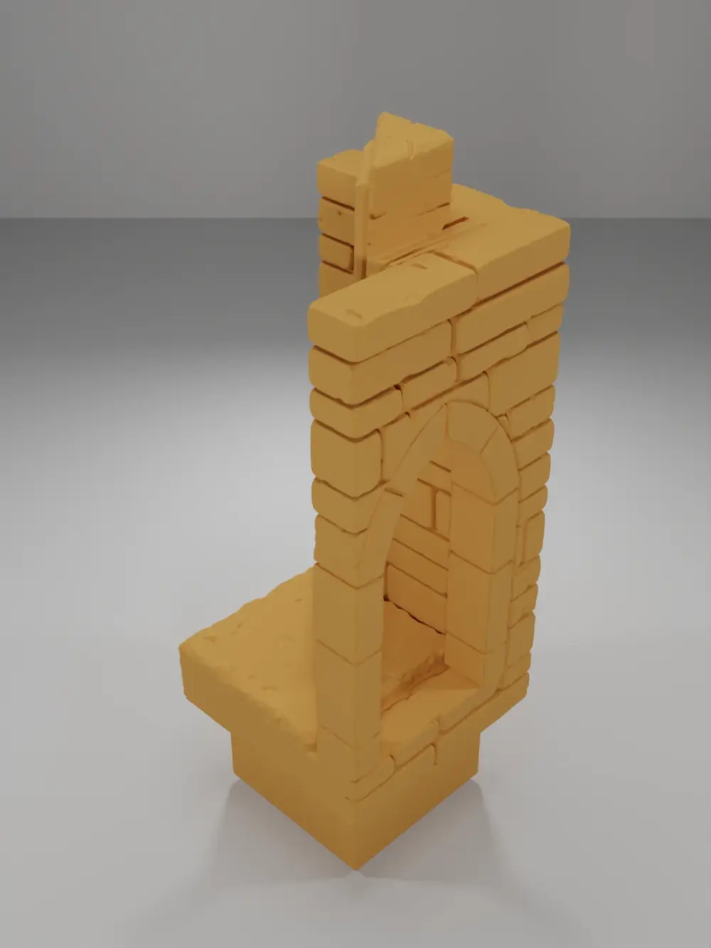 Tall Angle Arch Left - Ramparts & Ruins - Dungeon Blocks