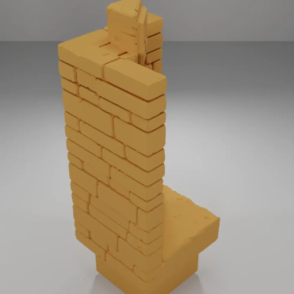 Tall Angle Arch Left - Ramparts & Ruins - Dungeon Blocks