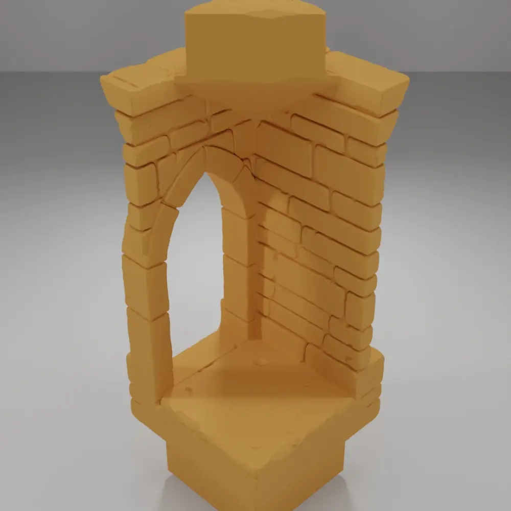 Tall Beveled Angle Arch Right - Ramparts & Ruins - Dungeon Blocks