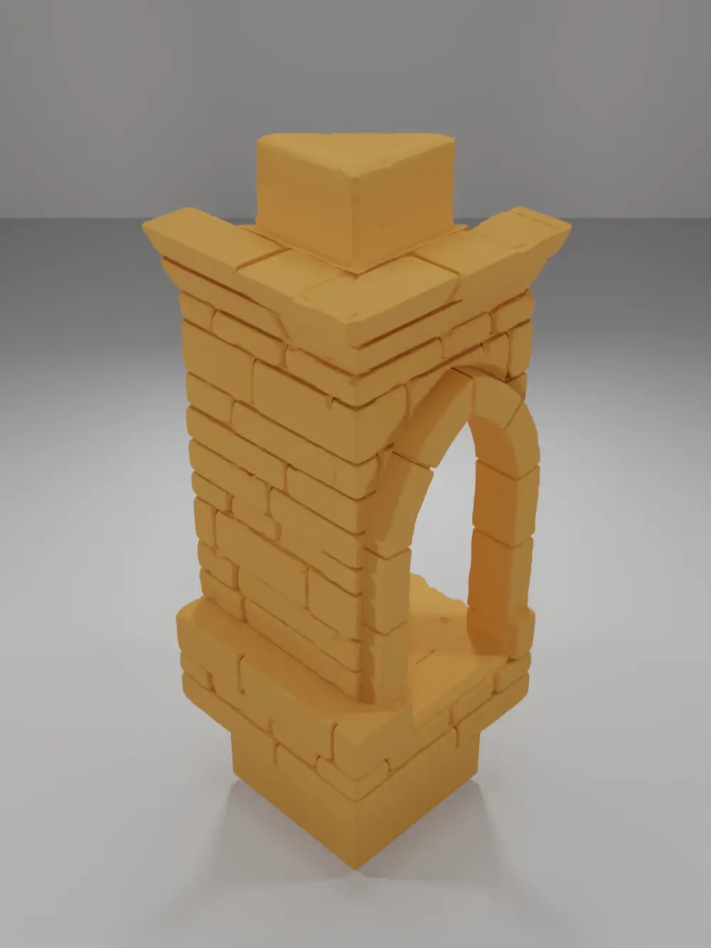 Tall Beveled Angle Arch Right - Ramparts & Ruins - Dungeon Blocks