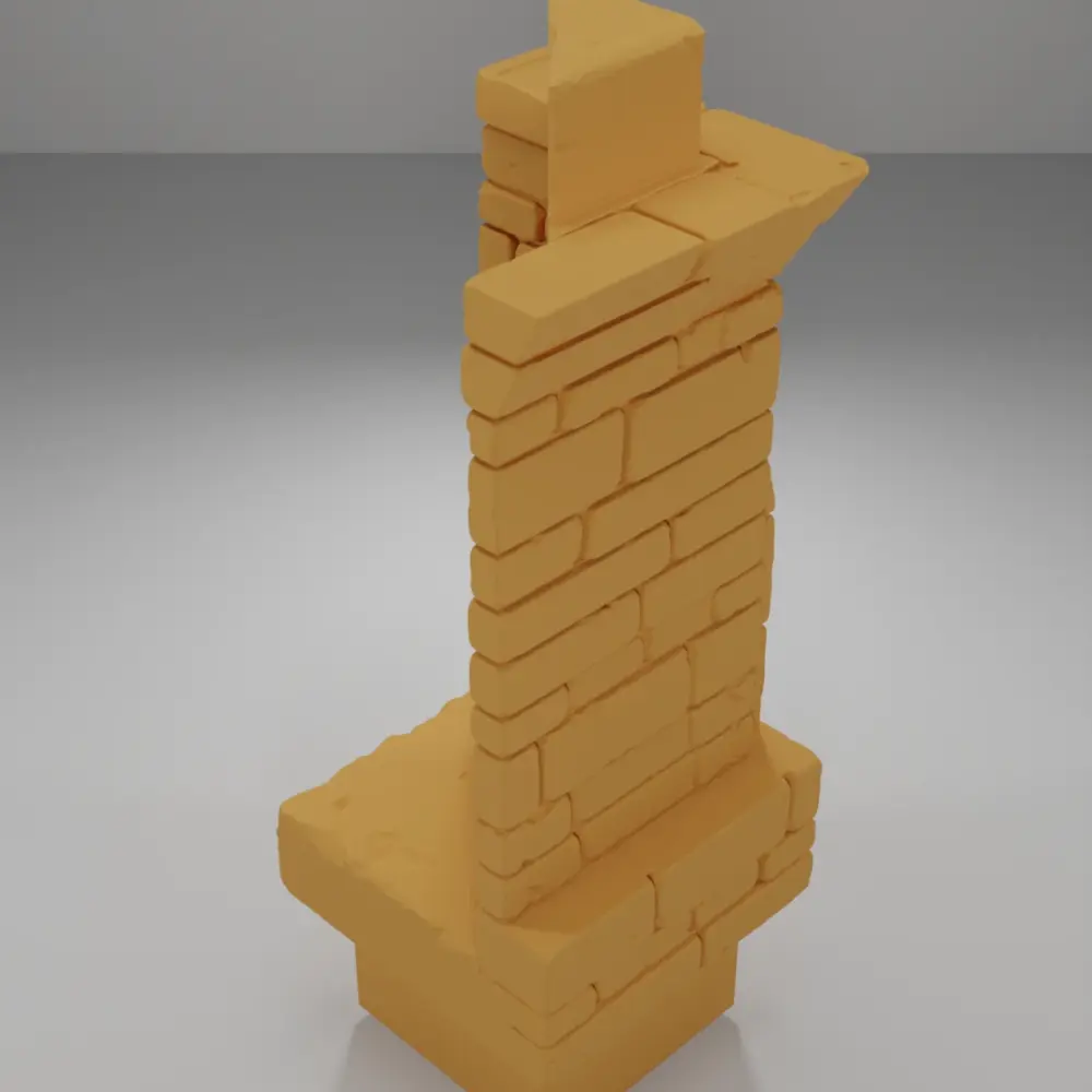 Tall Beveled Angle Arch Right - Ramparts & Ruins - Dungeon Blocks