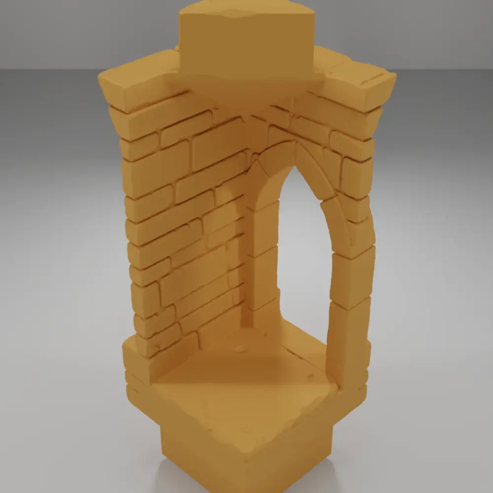 Tall Beveled Angle Arch Left - Ramparts & Ruins - Dungeon Blocks