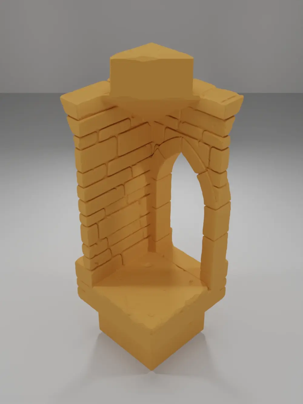 Tall Beveled Angle Arch Left - Ramparts & Ruins - Dungeon Blocks
