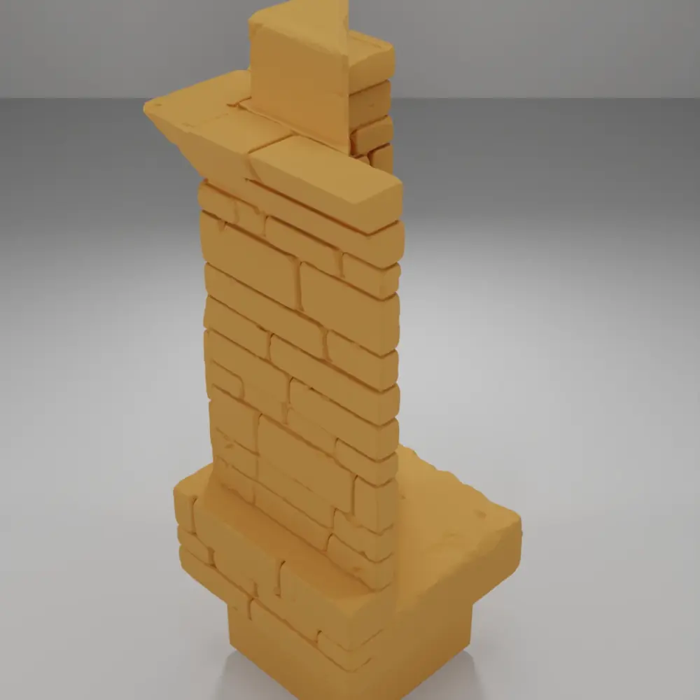 Tall Beveled Angle Arch Left - Ramparts & Ruins - Dungeon Blocks