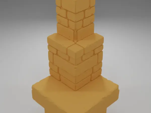 Ruined Tall Wall - Ramparts & Ruins - Dungeon Blocks