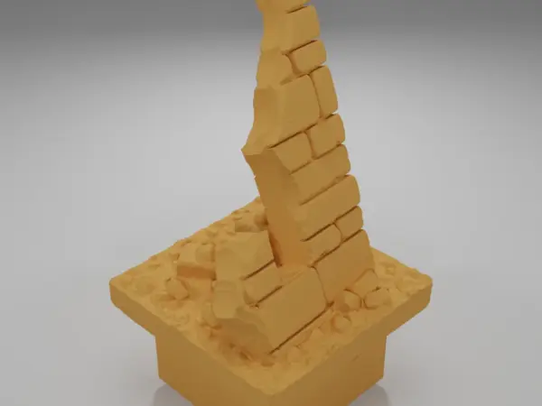 Ruined Tall Wall - Ramparts & Ruins - Dungeon Blocks