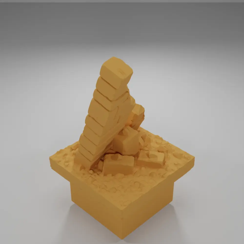 Dirt Ground Tall Ruins - Ramparts & Ruins - Dungeon Blocks