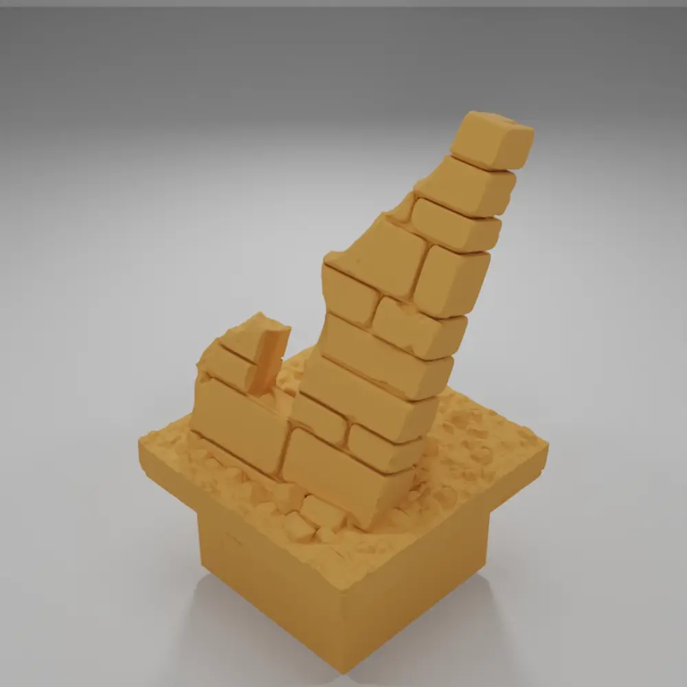 Dirt Ground Tall Ruins - Ramparts & Ruins - Dungeon Blocks