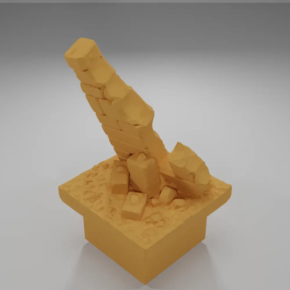 Dirt Ground Tall Ruins - Ramparts & Ruins - Dungeon Blocks