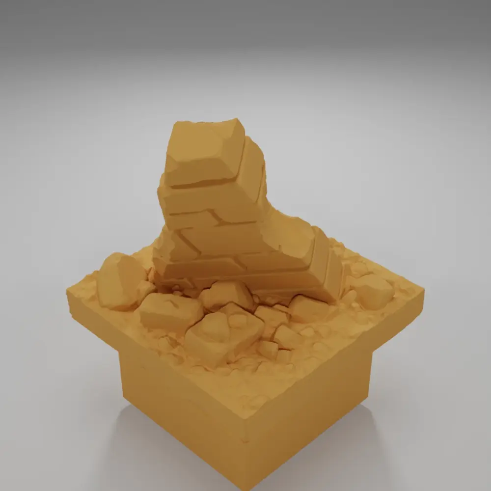 Dirt Ground Medium Ruins - Ramparts & Ruins - Dungeon Blocks