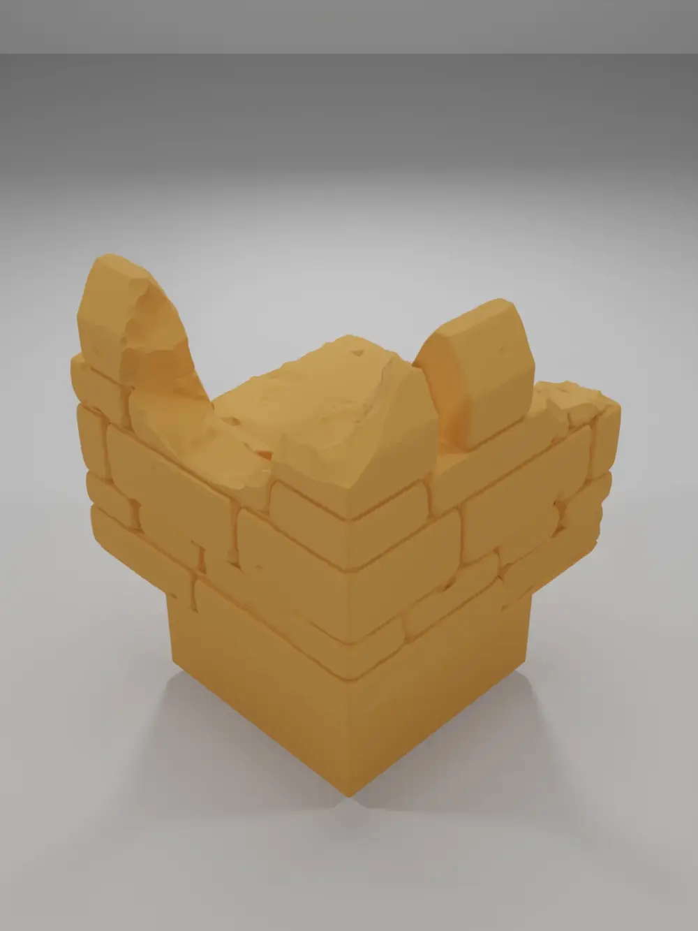Ruined Rampart Angle - Ramparts & Ruins - Dungeon Blocks