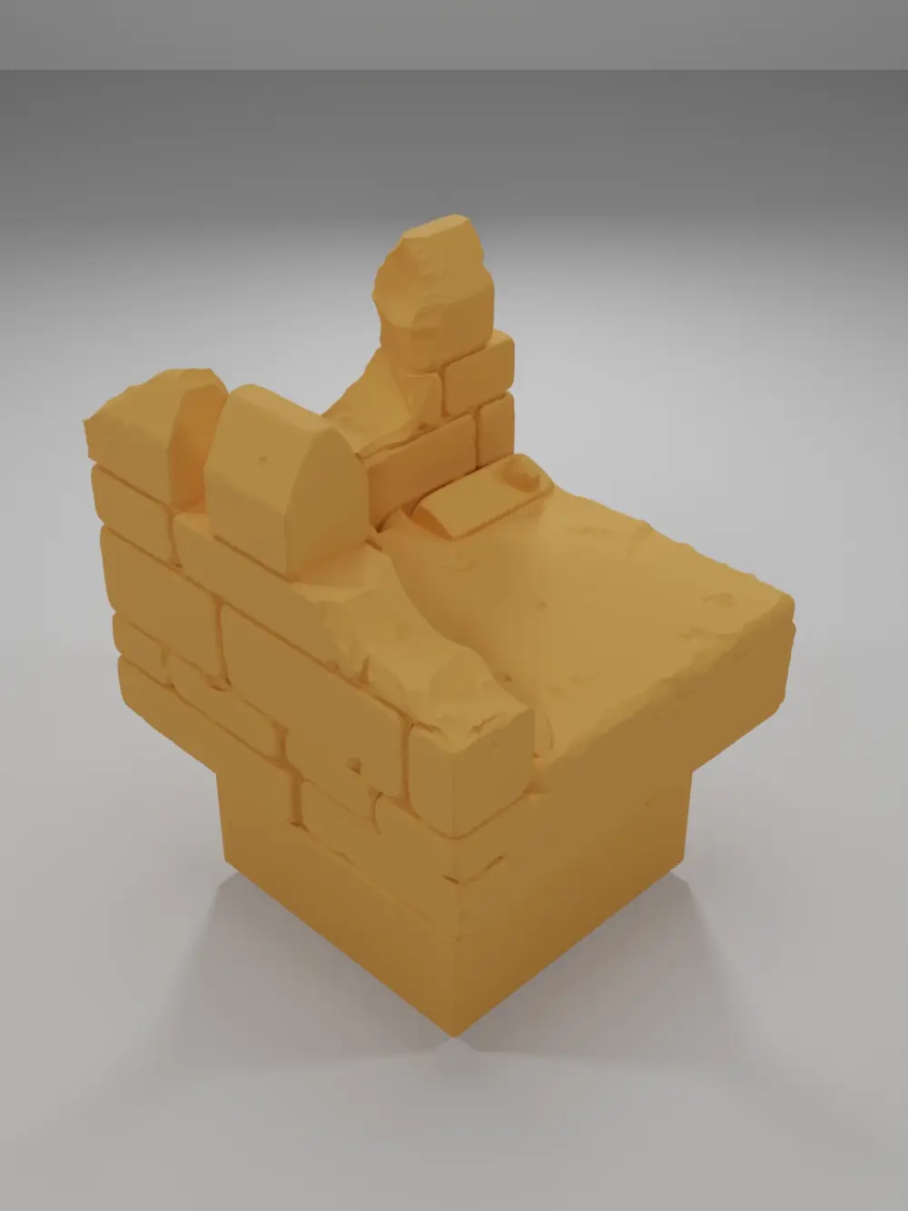 Ruined Rampart Angle - Ramparts & Ruins - Dungeon Blocks