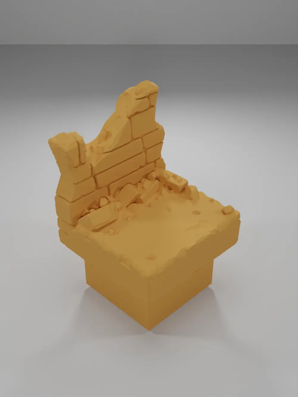 Ruined Wall - Ramparts & Ruins - Dungeon Blocks