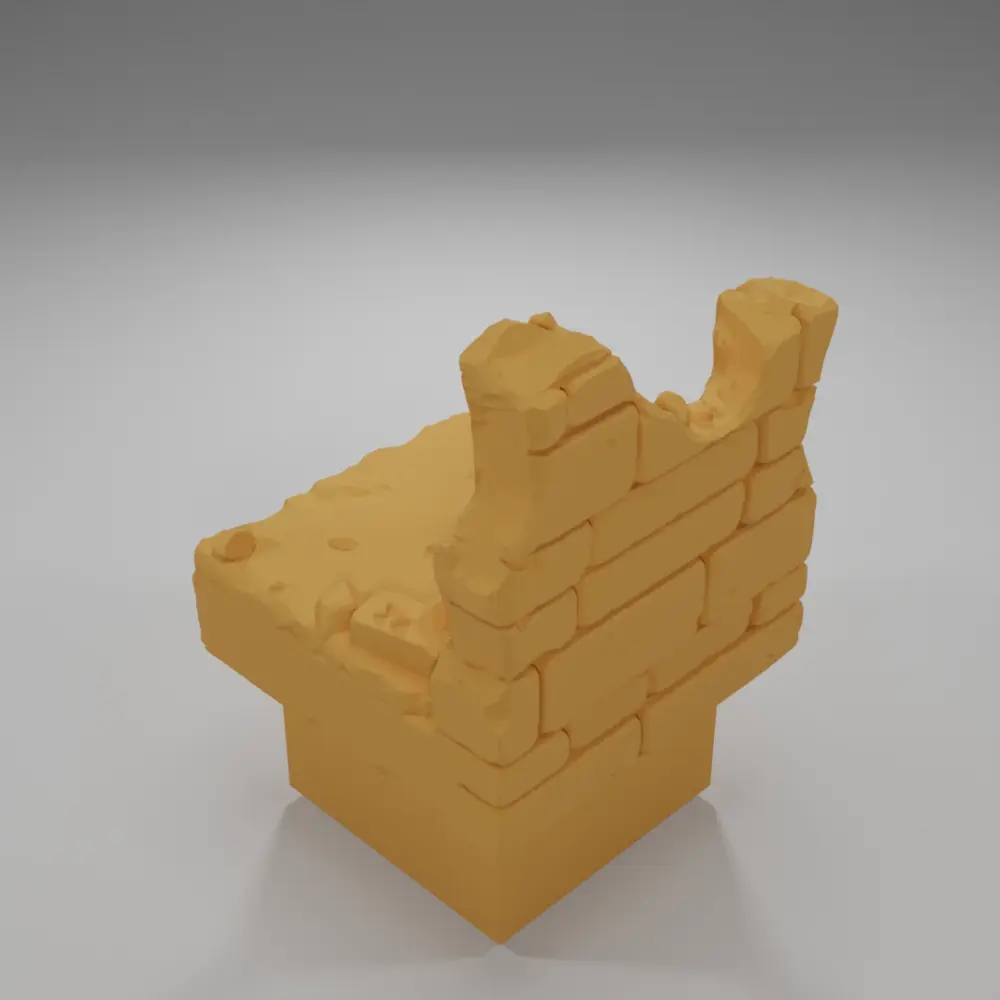 Ruined Wall - Ramparts & Ruins - Dungeon Blocks