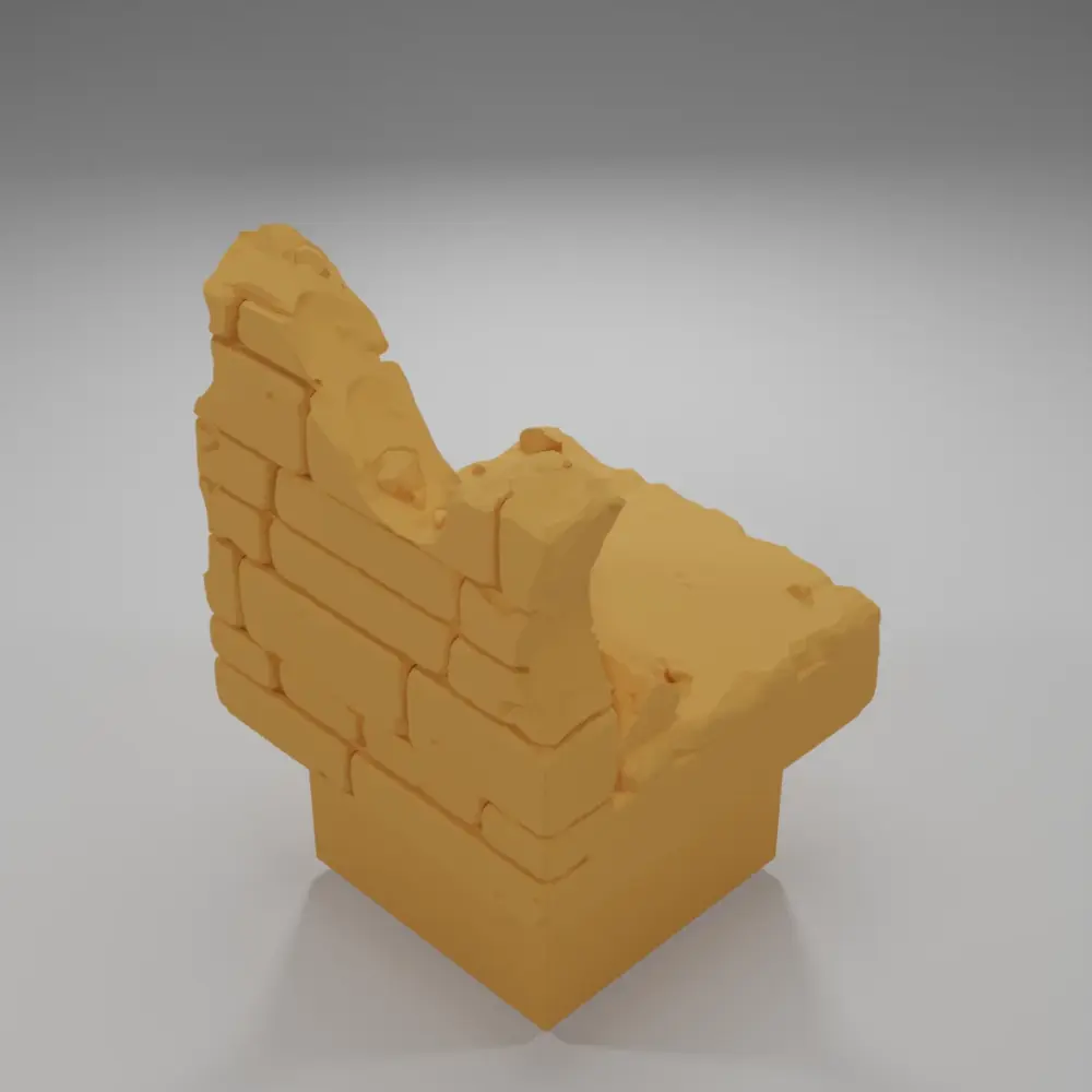 Ruined Wall - Ramparts & Ruins - Dungeon Blocks