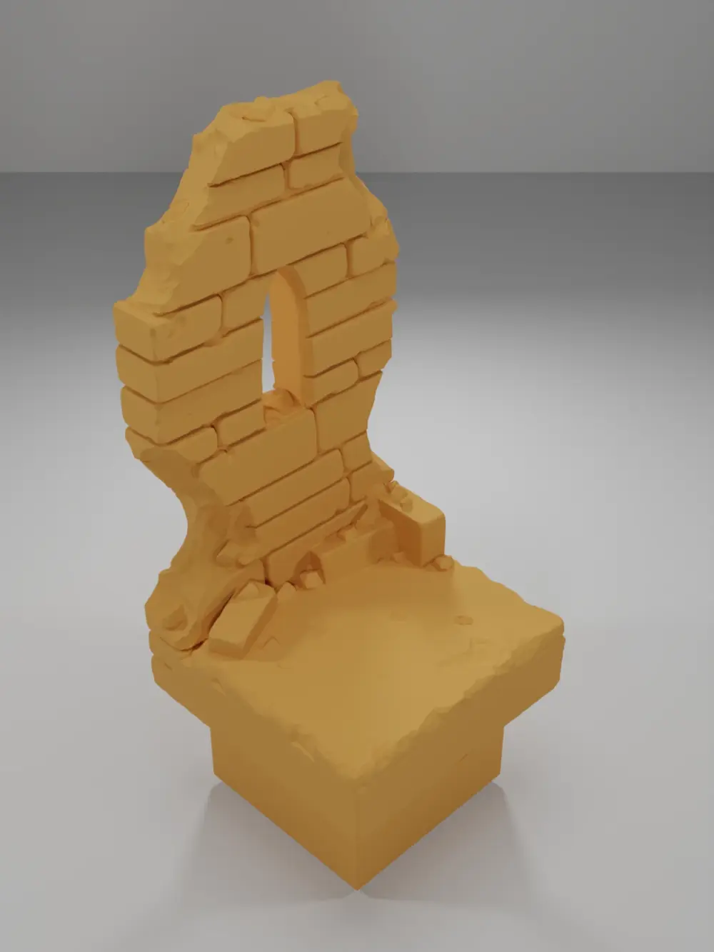 Ruined Tall Window - Ramparts & Ruins - Dungeon Blocks