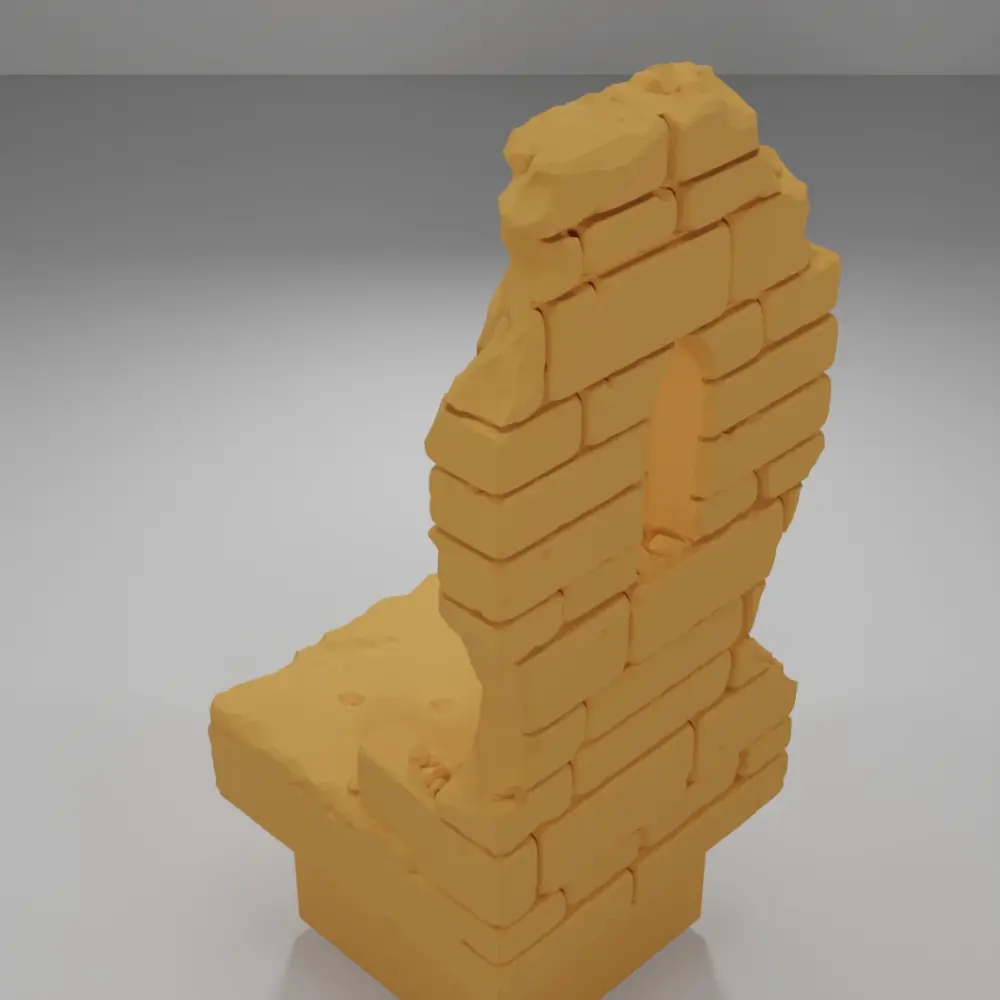 Ruined Tall Window - Ramparts & Ruins - Dungeon Blocks