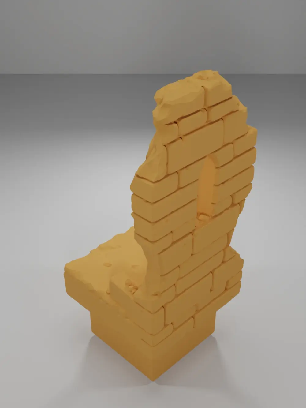 Ruined Tall Window - Ramparts & Ruins - Dungeon Blocks