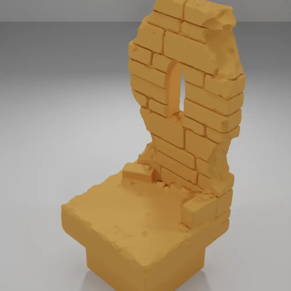 Ruined Tall Window - Ramparts & Ruins - Dungeon Blocks