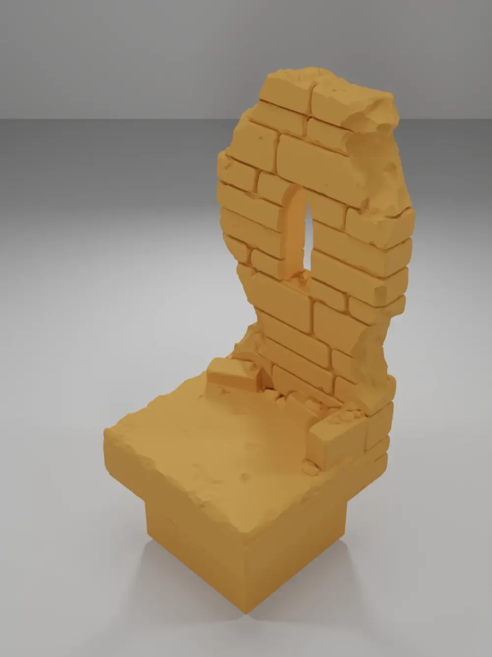 Ruined Tall Window - Ramparts & Ruins - Dungeon Blocks