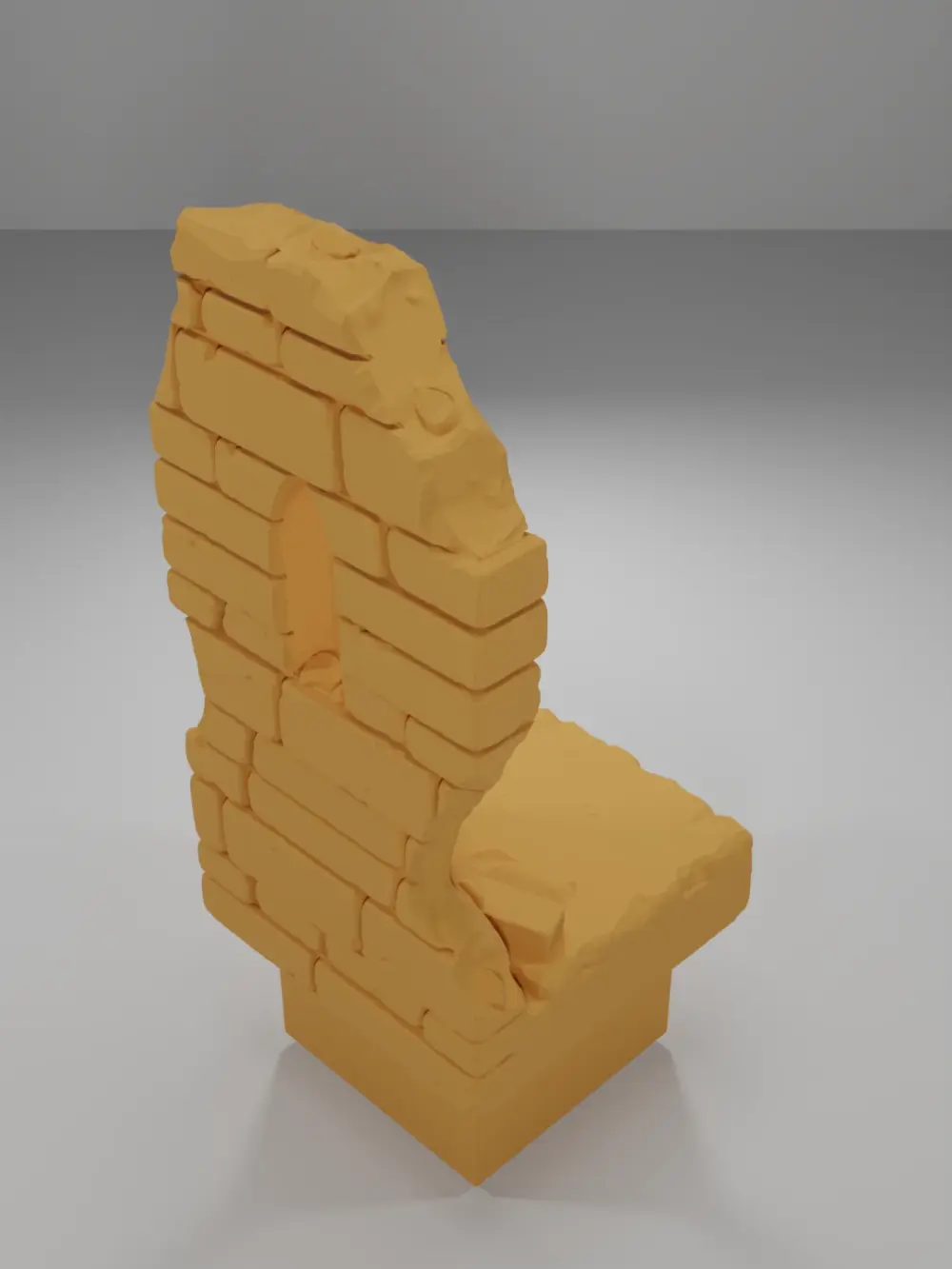Ruined Tall Window - Ramparts & Ruins - Dungeon Blocks