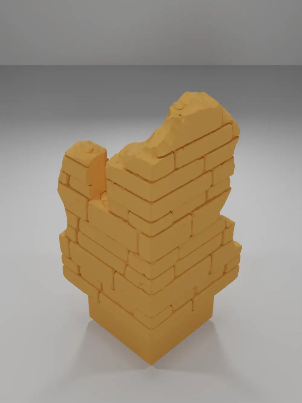 Ruined Tall Angle - Ramparts & Ruins - Dungeon Blocks