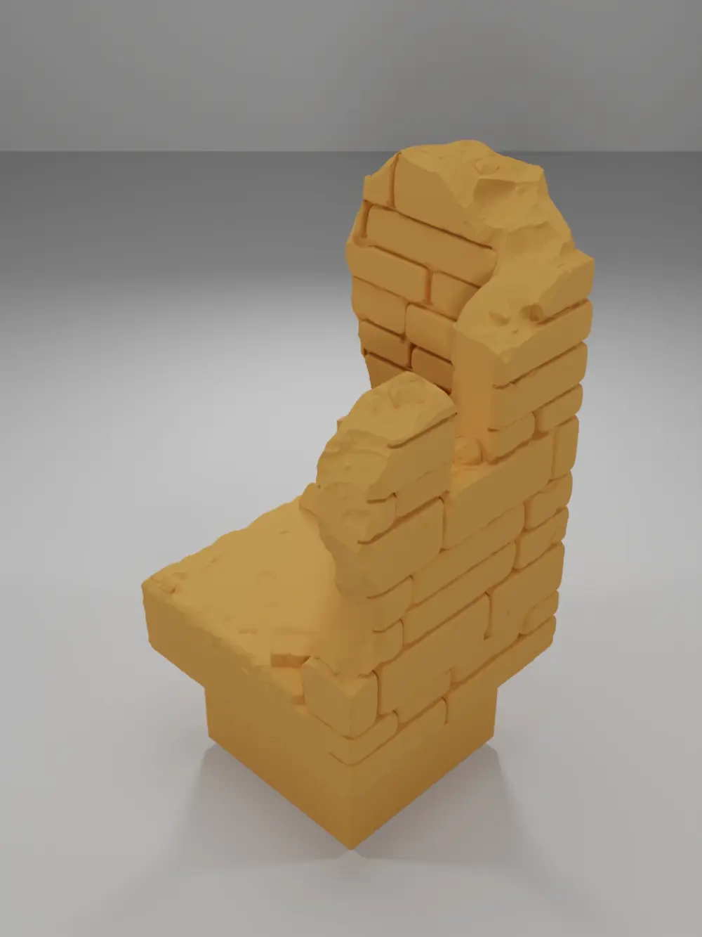 Ruined Tall Angle - Ramparts & Ruins - Dungeon Blocks
