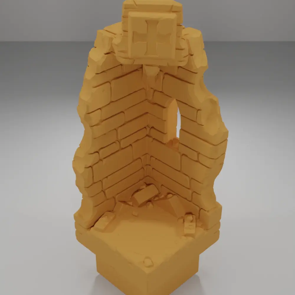 Ruined Tall Angle Key - Ramparts & Ruins - Dungeon Blocks
