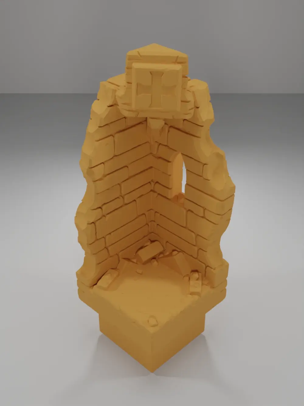Ruined Tall Angle Key - Ramparts & Ruins - Dungeon Blocks