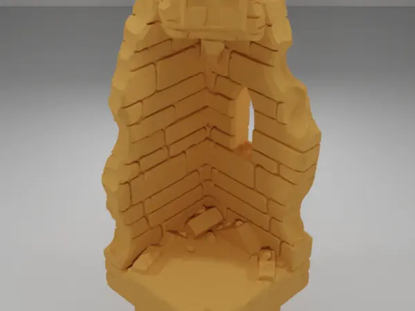 Ruined Tall Angle Key - Ramparts & Ruins - Dungeon Blocks