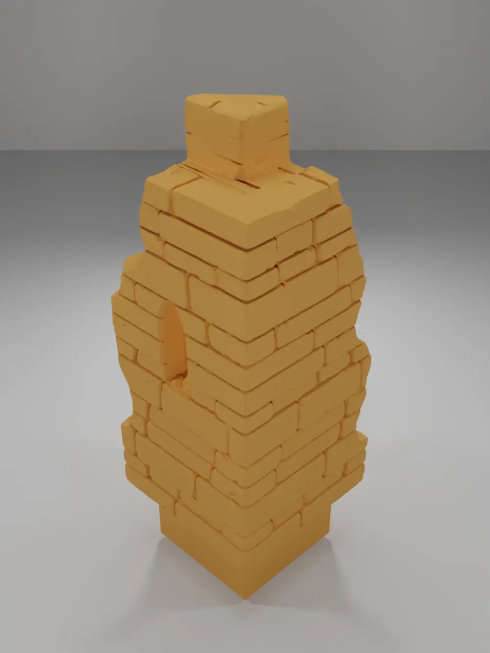 Ruined Tall Angle Key - Ramparts & Ruins - Dungeon Blocks