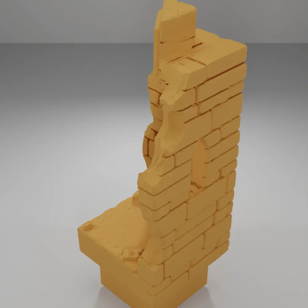 Ruined Tall Angle Key - Ramparts & Ruins - Dungeon Blocks