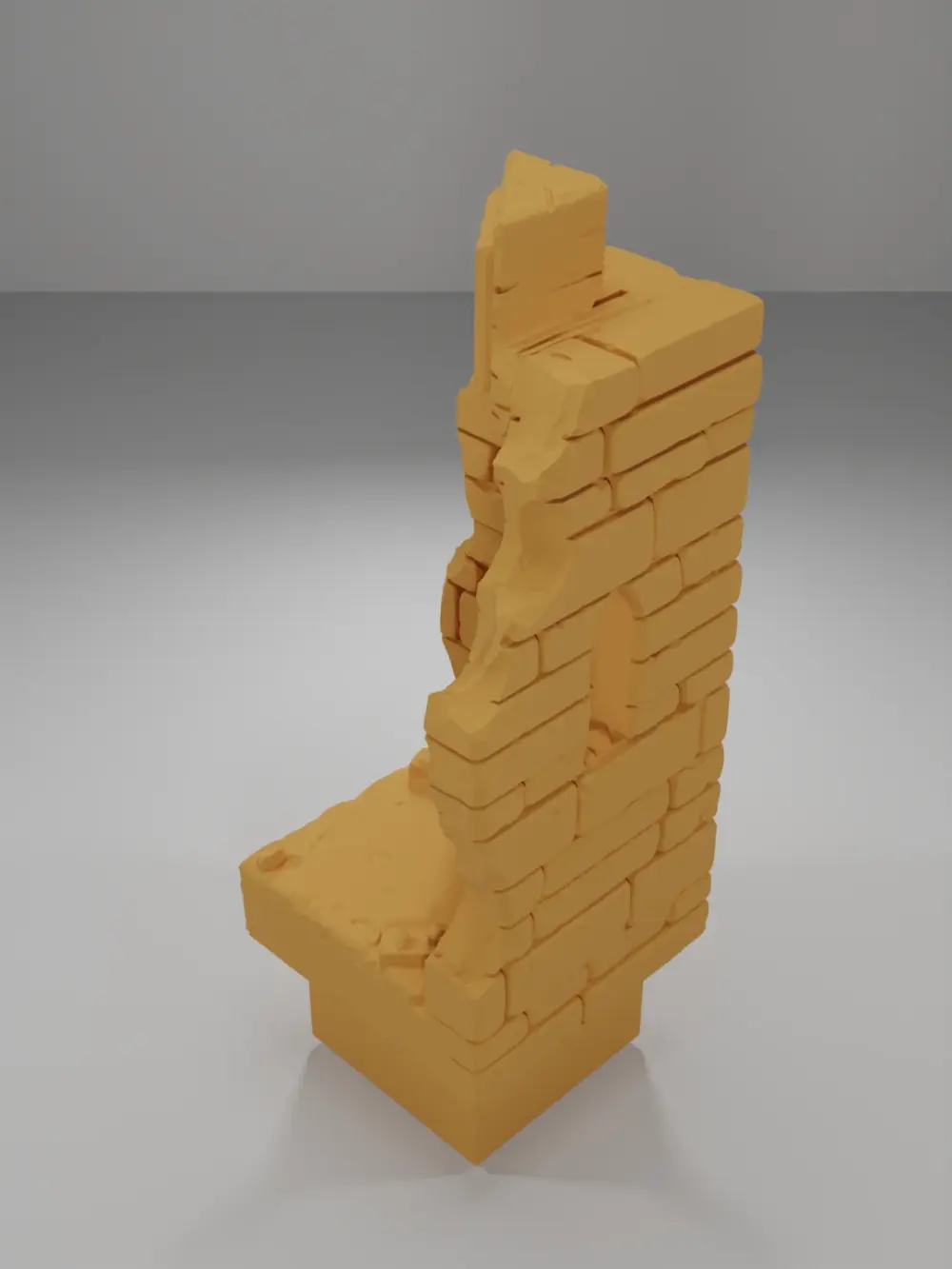 Ruined Tall Angle Key - Ramparts & Ruins - Dungeon Blocks