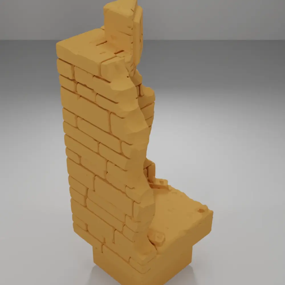 Ruined Tall Angle Key - Ramparts & Ruins - Dungeon Blocks
