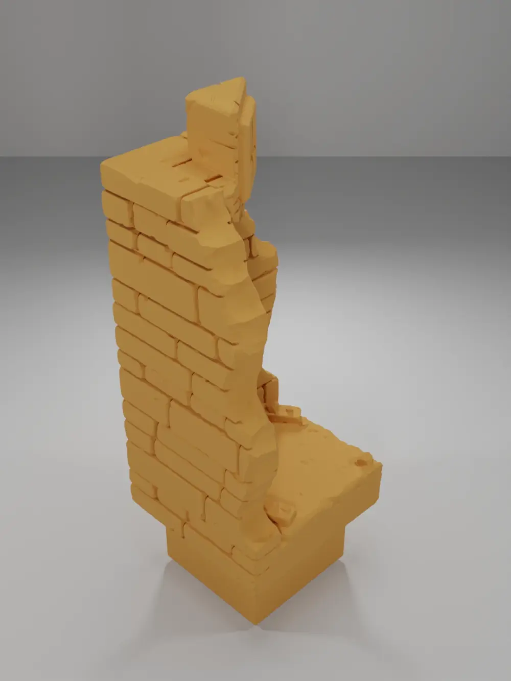 Ruined Tall Angle Key - Ramparts & Ruins - Dungeon Blocks