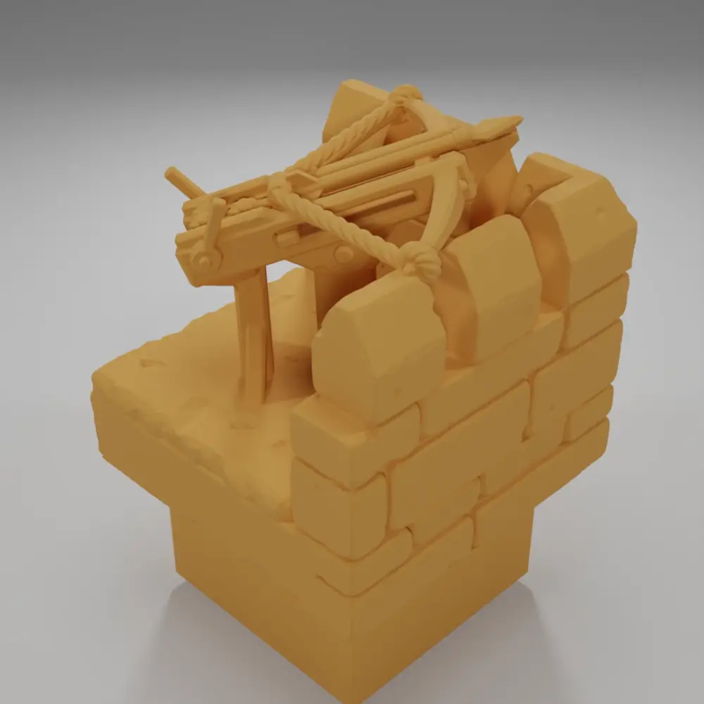 Loaded Crossbow Angle - Ramparts & Ruins - Dungeon Blocks