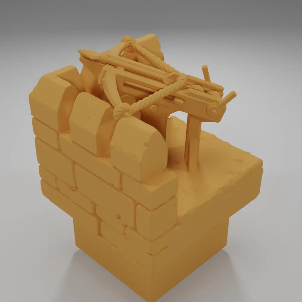 Loaded Crossbow Angle - Ramparts & Ruins - Dungeon Blocks