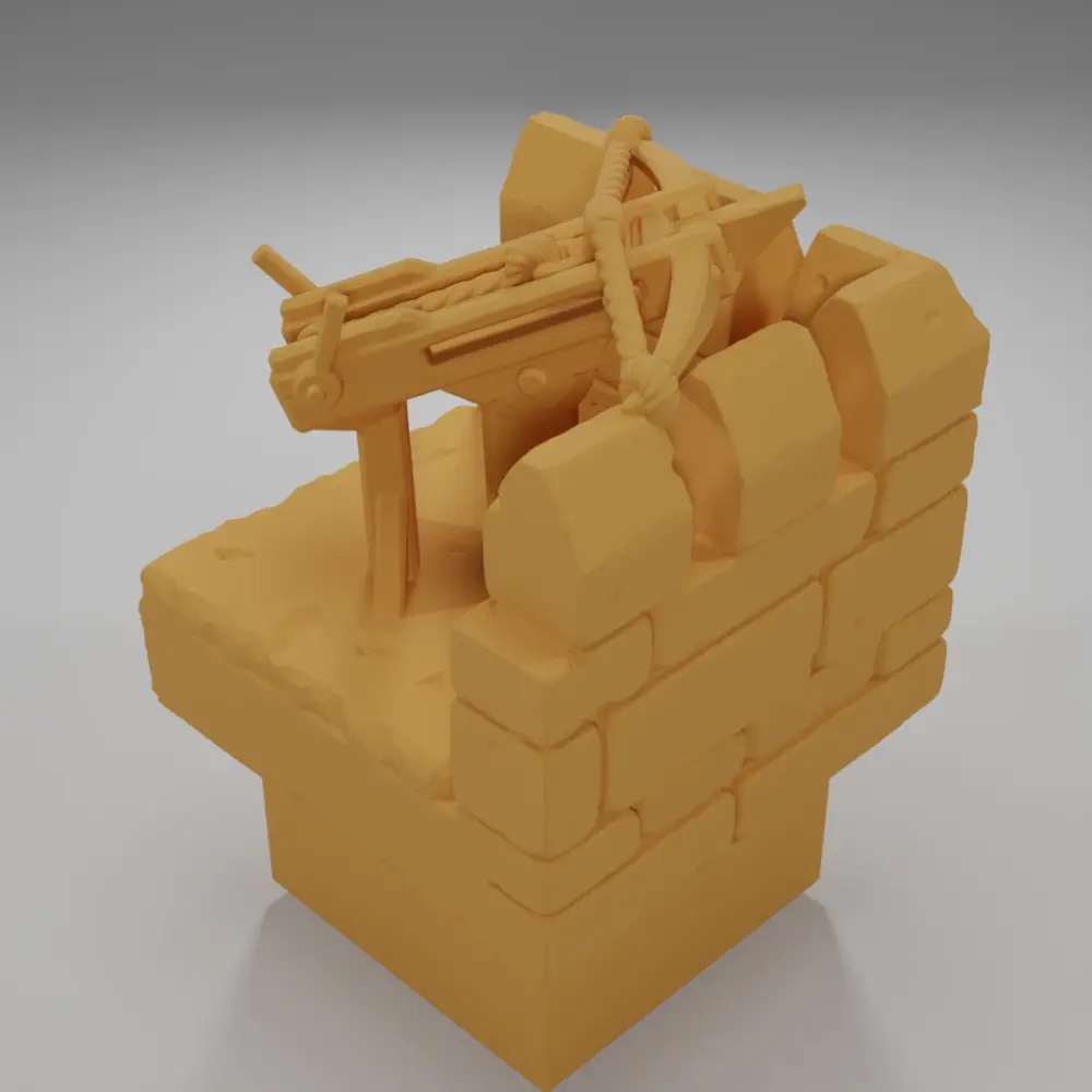 Unloaded Crossbow Angle - Ramparts & Ruins - Dungeon Blocks