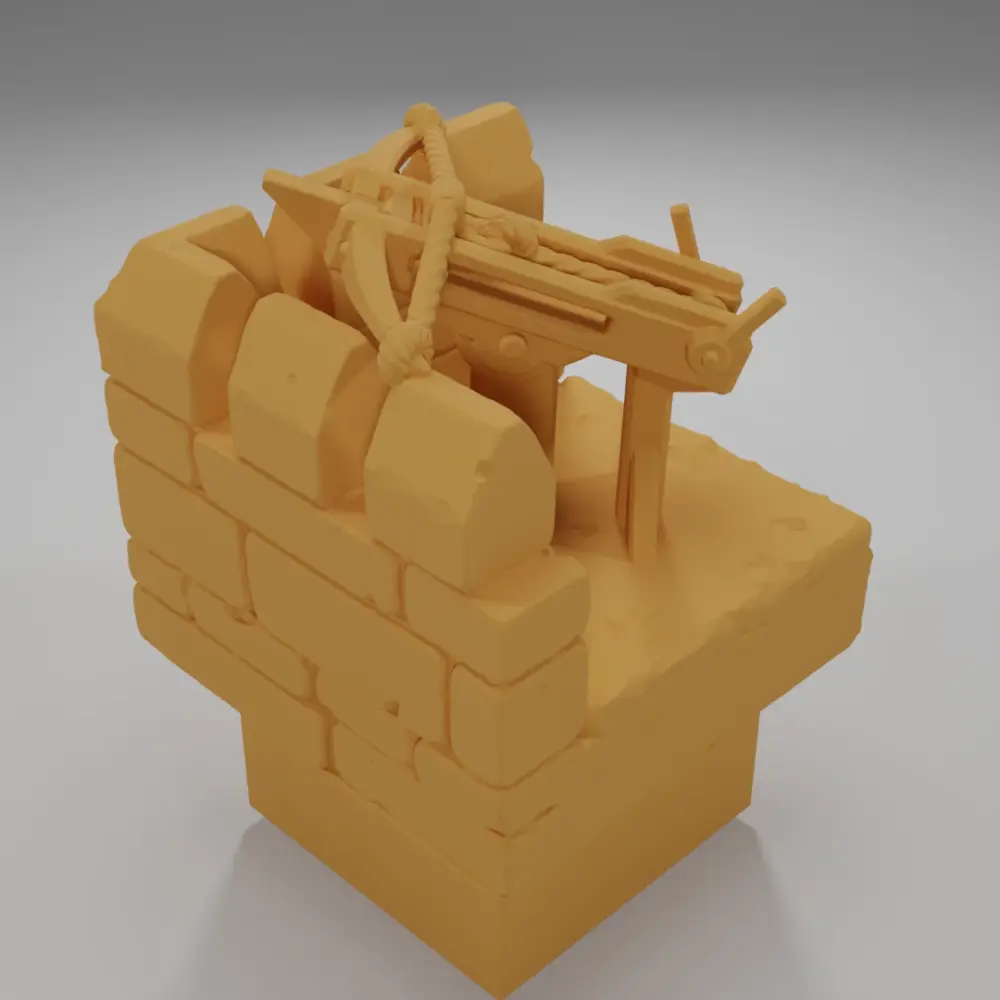 Unloaded Crossbow Angle - Ramparts & Ruins - Dungeon Blocks