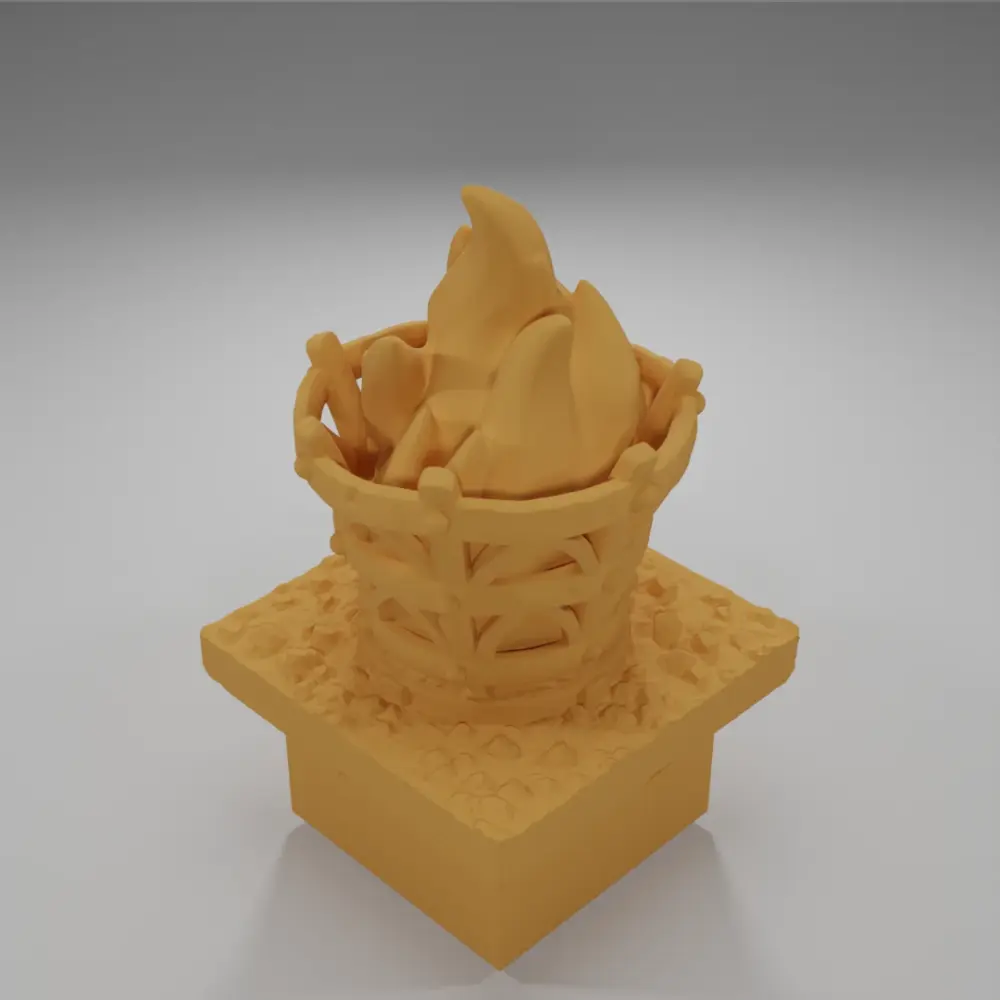 Lit Brazier - Ramparts & Ruins - Dungeon Blocks