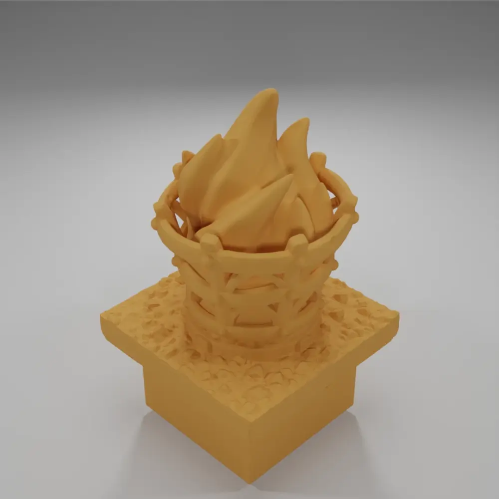 Lit Brazier - Ramparts & Ruins - Dungeon Blocks