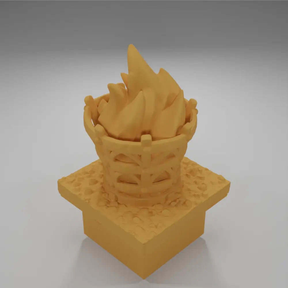 Lit Brazier - Ramparts & Ruins - Dungeon Blocks