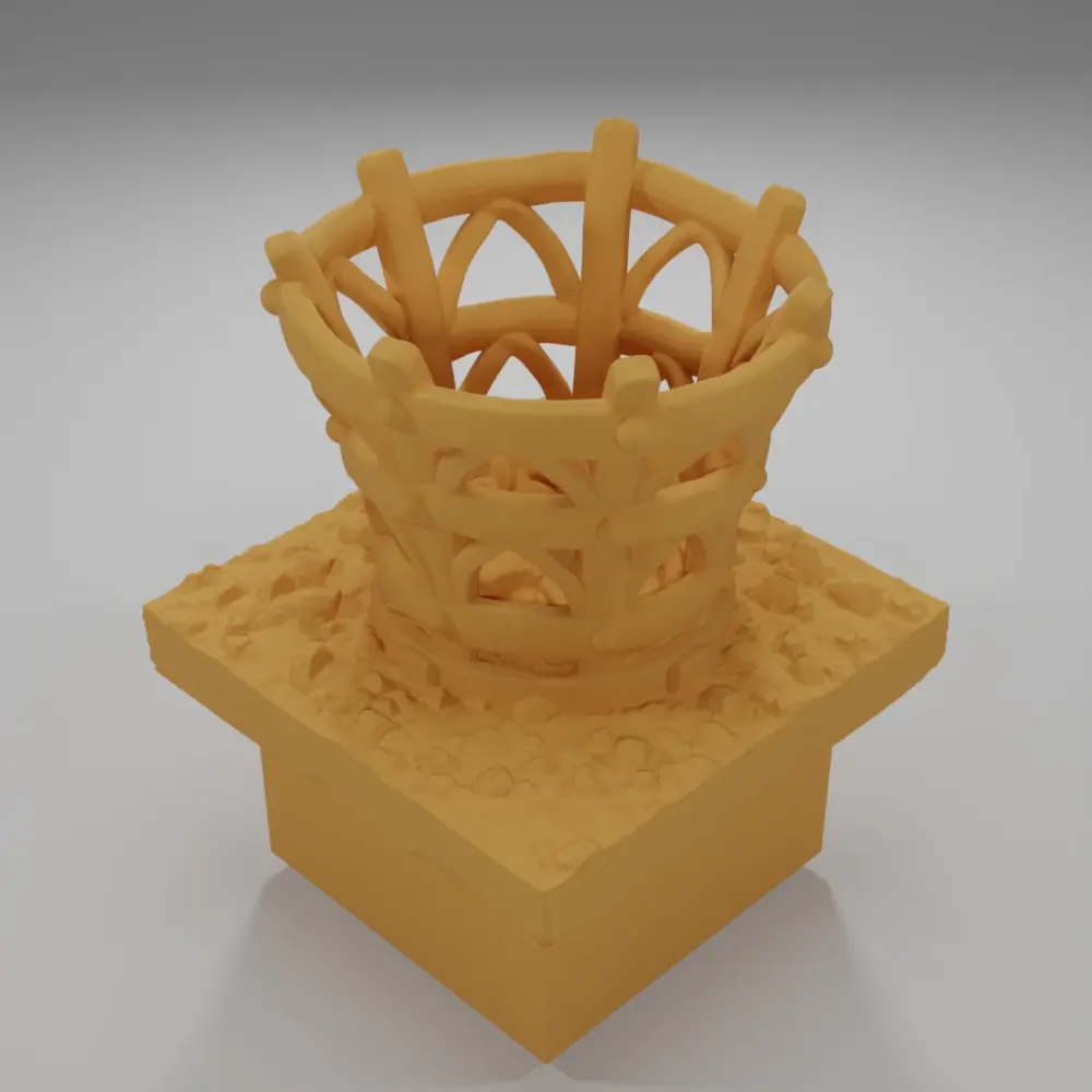 Unlit Brazier - Ramparts & Ruins - Dungeon Blocks