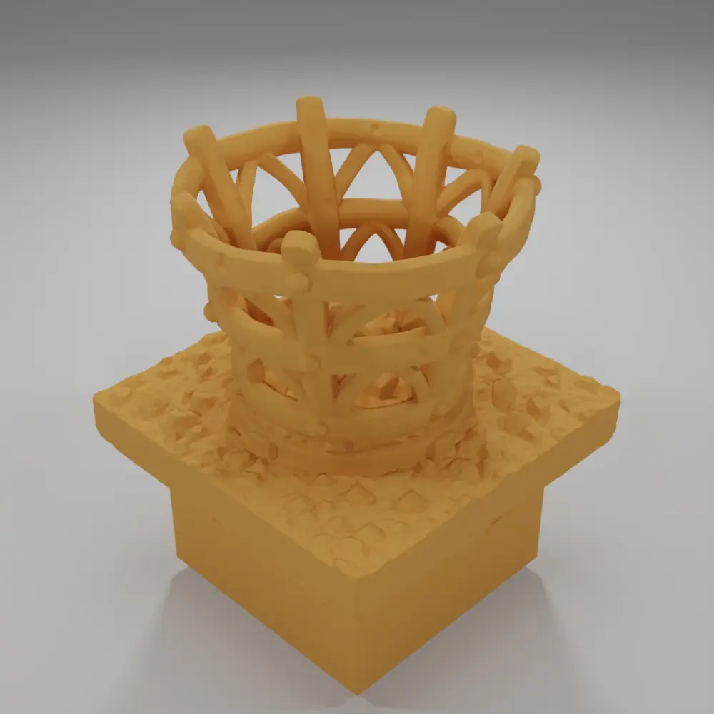 Unlit Brazier - Ramparts & Ruins - Dungeon Blocks