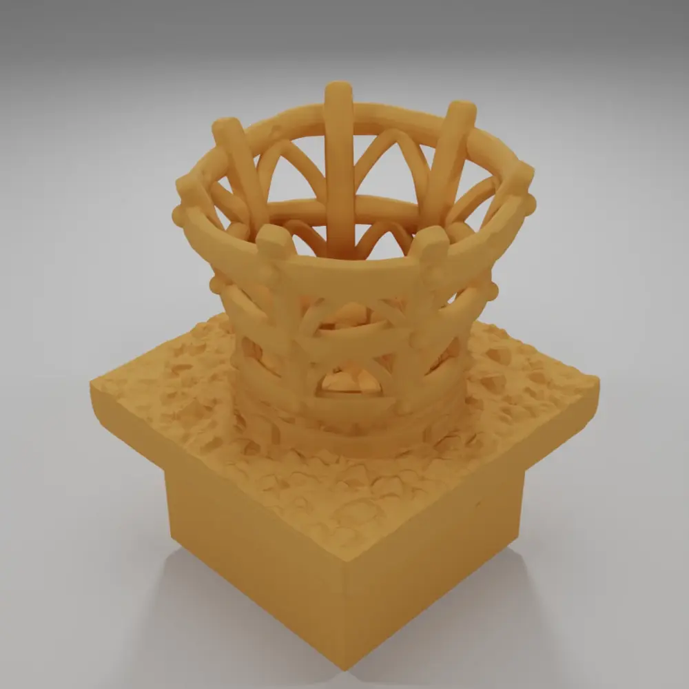 Unlit Brazier - Ramparts & Ruins - Dungeon Blocks