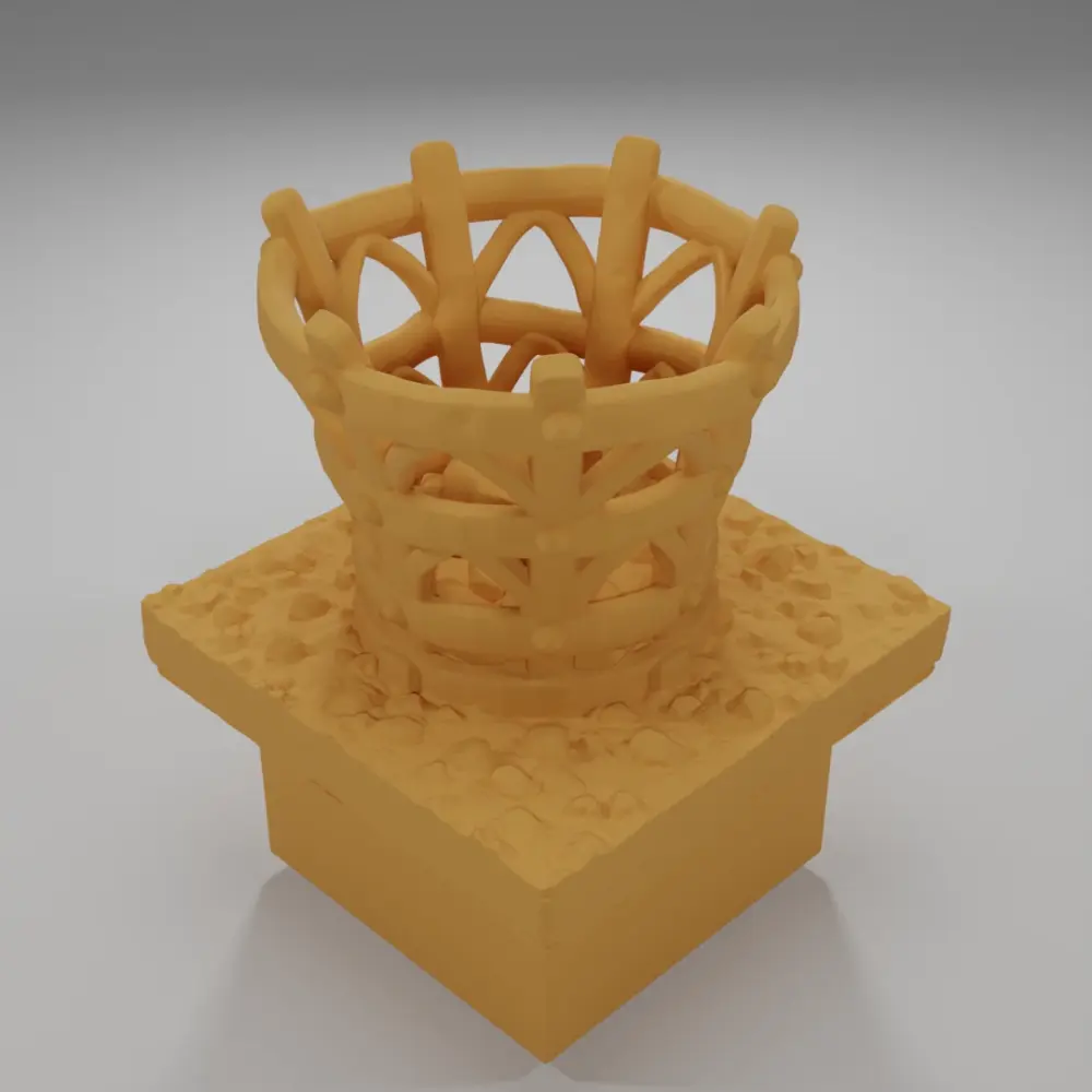 Unlit Brazier - Ramparts & Ruins - Dungeon Blocks