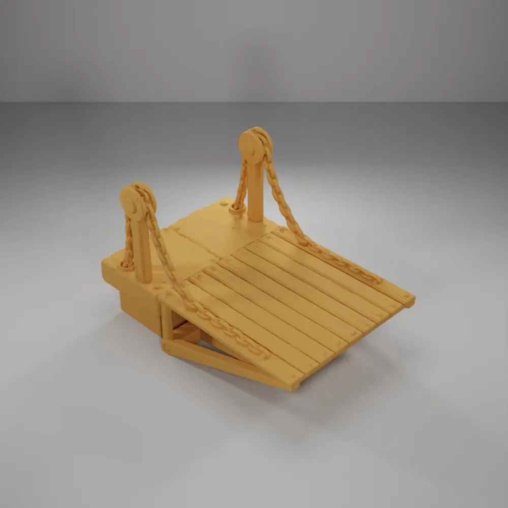 Tower Lowered Drawbridge - Ramparts & Ruins - Dungeon Blocks